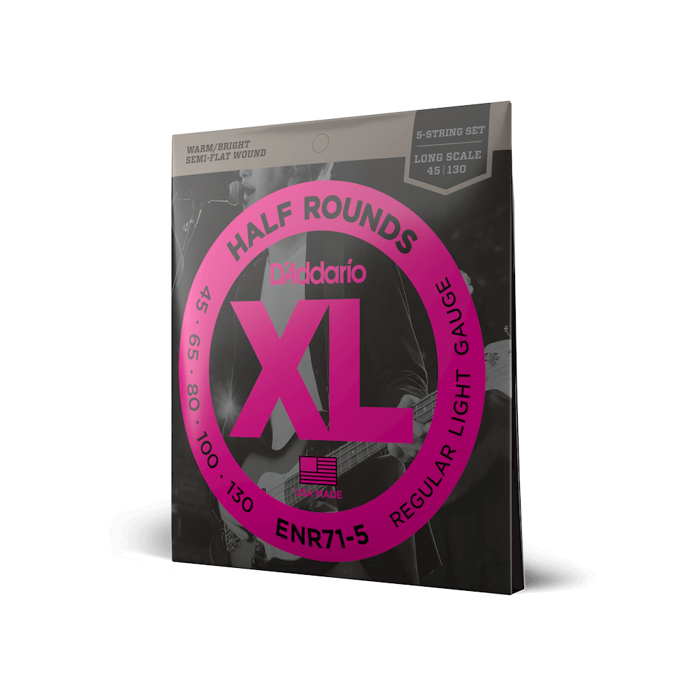 45130 Regular Light 5String, Long Scale, XL Half Rounds Bass Guitar